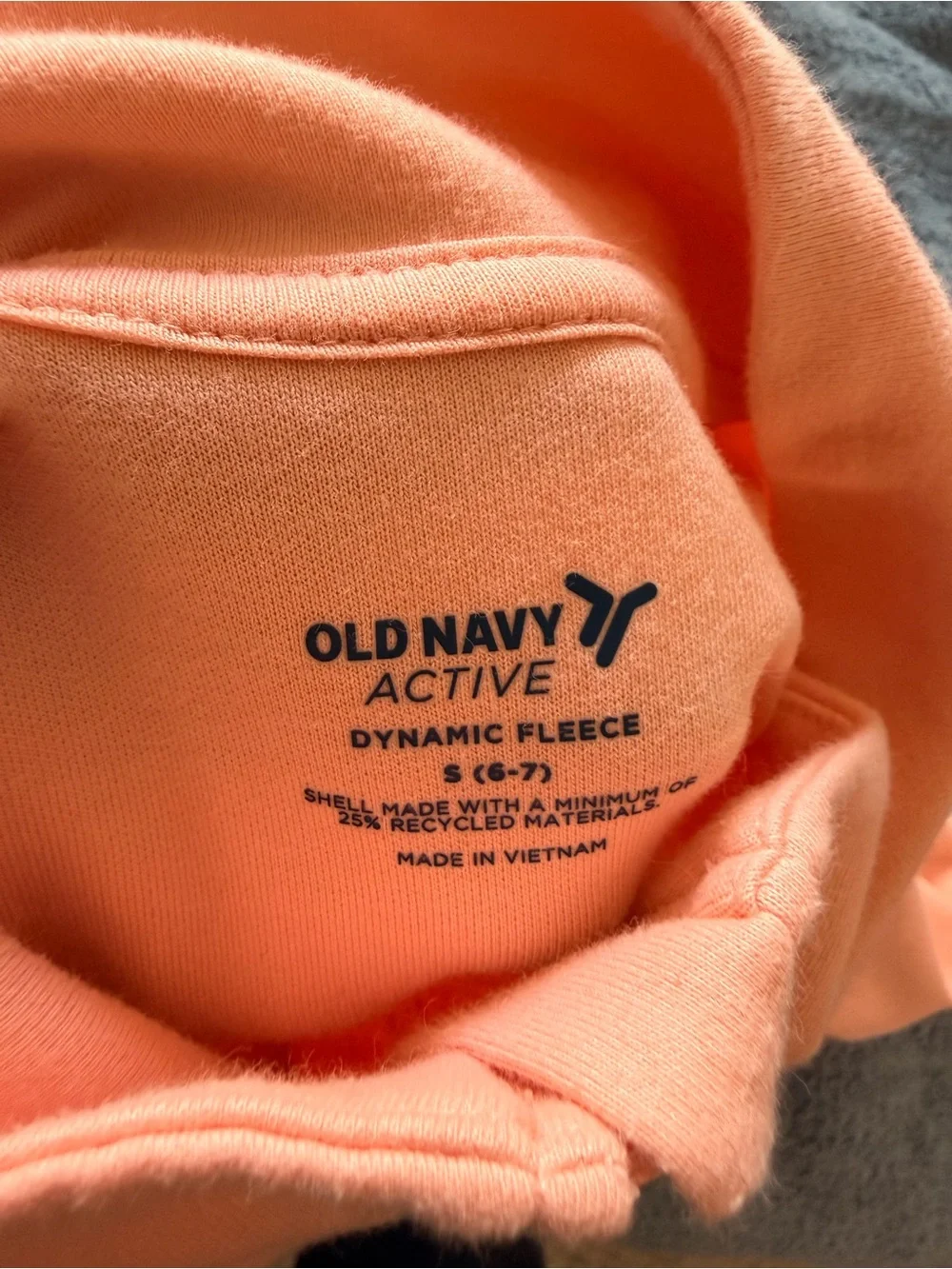 Old Navy Kids Bright Orange Half-Zip Sweatshirt